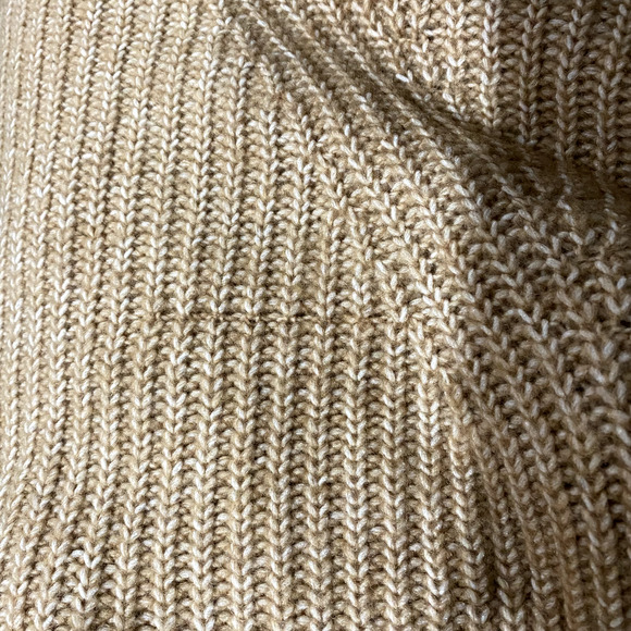 NWT Scoop Women's Cozy Mock Neck Sweater Balloon Sleeves Gray Brown Size Small - Picture 5 of 5